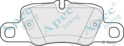 APEC BRAKING pad1725 -  Комплект тормозных колодок, дисковый тормоз
